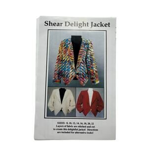 Shear Delight Jacket Sewing Uncut CNT PATTERN CO Sizes 8-10-12-14-16-18-20-22
